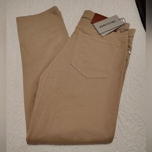 NWT Trussardi Classic Straight Leg Beige Jeans